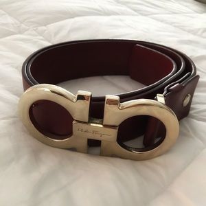 Salvatore Ferragamo Belt Adjustable Gancini Belt